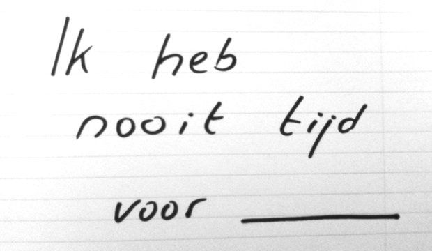 Laat tijd geen belemmering zijn
