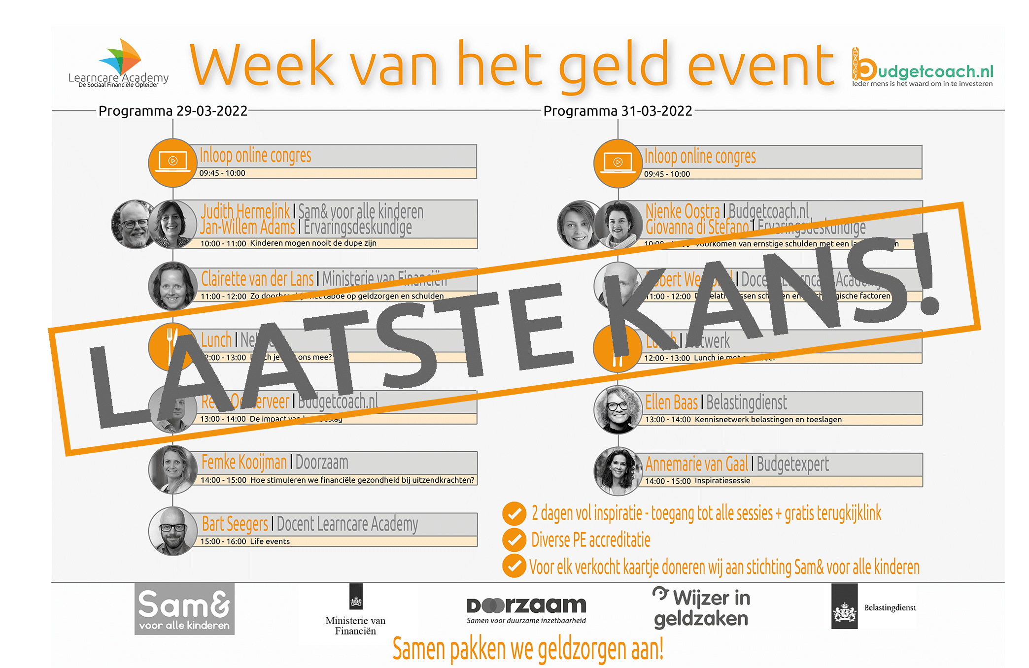 Laatste kans op tickets voor het event in de Week van het Geld – Help jij mee geldzorgen aan te pakken?