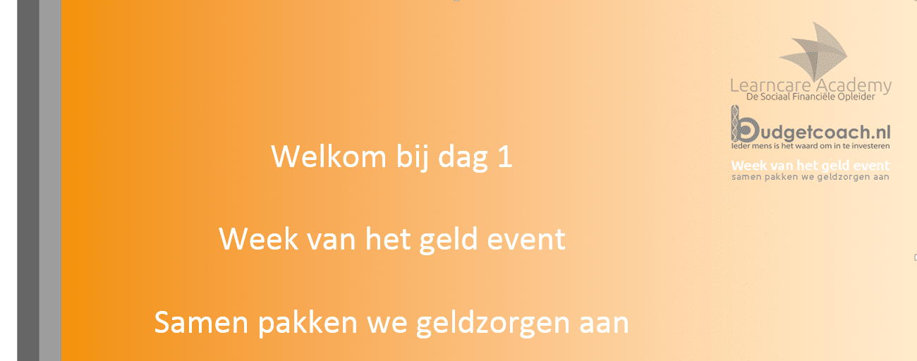 Terugblik dag 1 van het 2-daagse online event ‘samen pakken we geldzorgen aan’