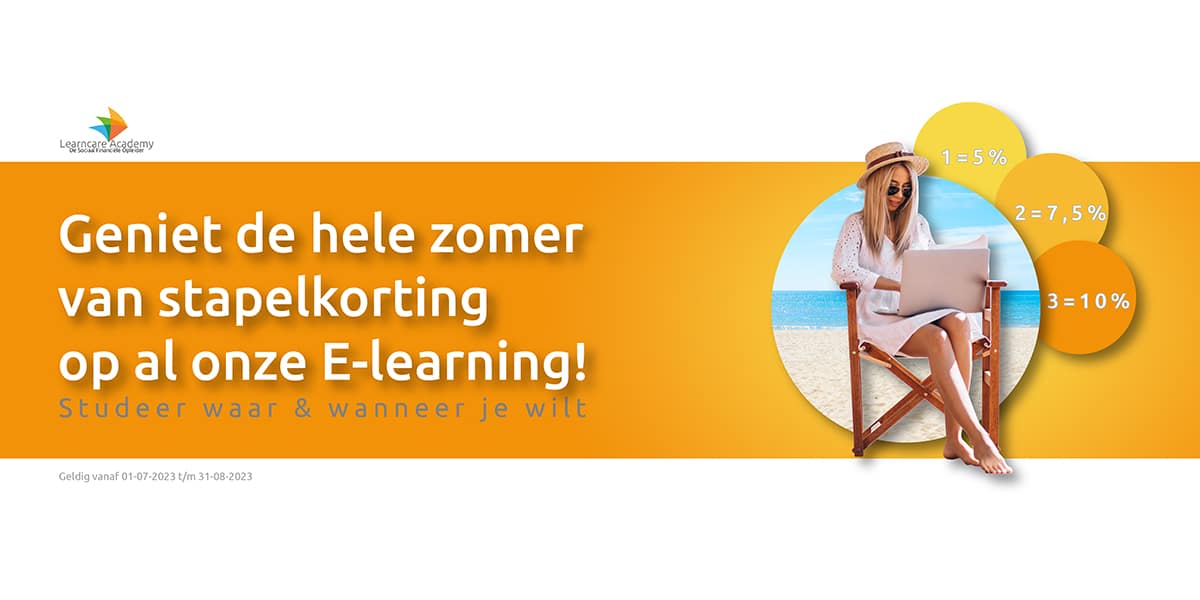 Ontwikkel jezelf deze zomer met zomerkorting tot wel 10%